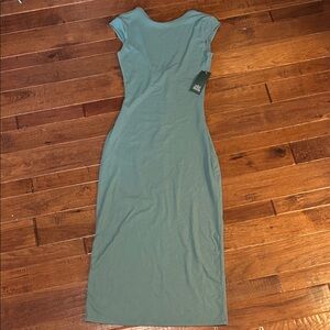 Wild Fable Women's Sage Green Cap Sleeve Bodycon Dress